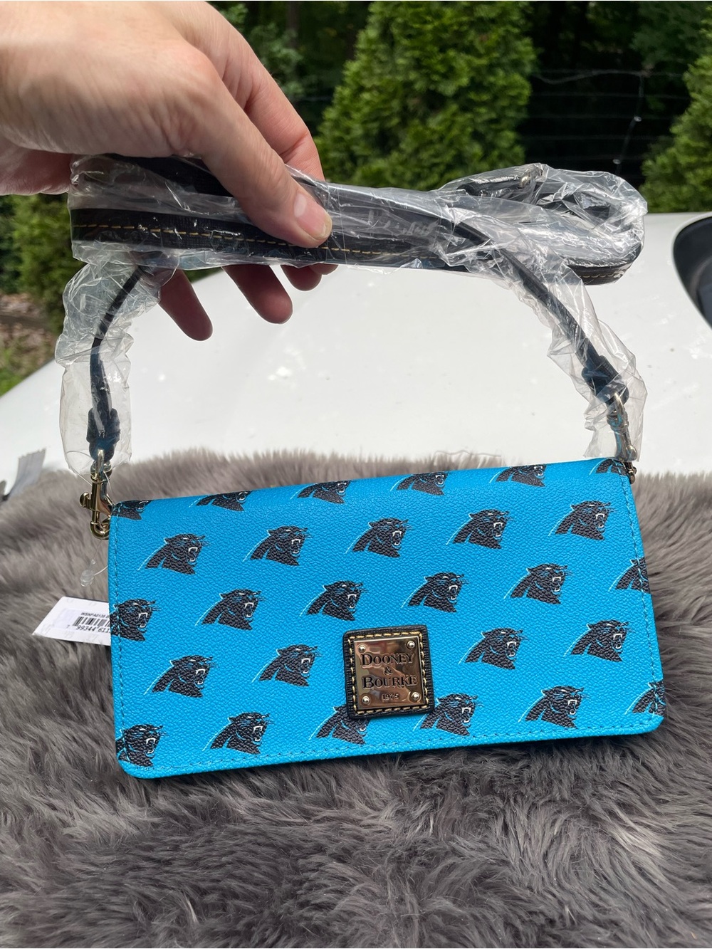 NWT Dooney And Bourke NFL Carolina Panthers Crossbody Bag